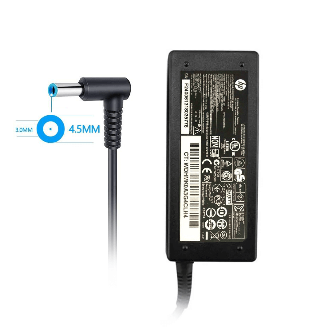 65W Chargeur HP Ordinateur Portable pour HP Elitebook 840 850, Probook 430  440 450, Pavilion x360 11 13 15, Envy 13 15, Stream 11 13 14 HP 250 255 G5